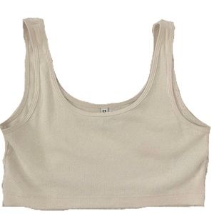 H&M beige crop top